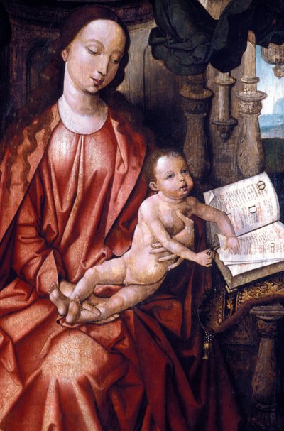 The Virgin and Child - Painting of Flanders - 15th Century by Unknown